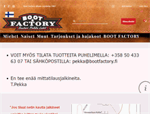 Tablet Screenshot of bootfactory.fi